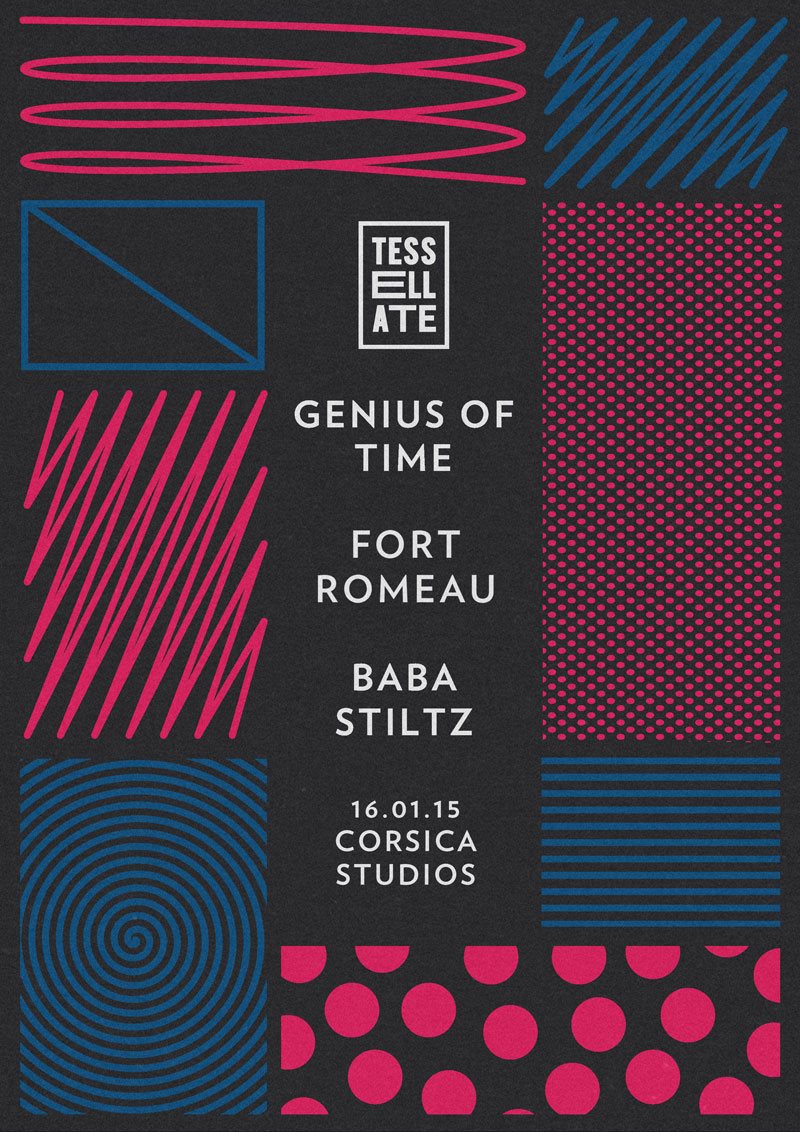 Tessellate with Genius of Time, Fort Romeau & Baba Stiltz