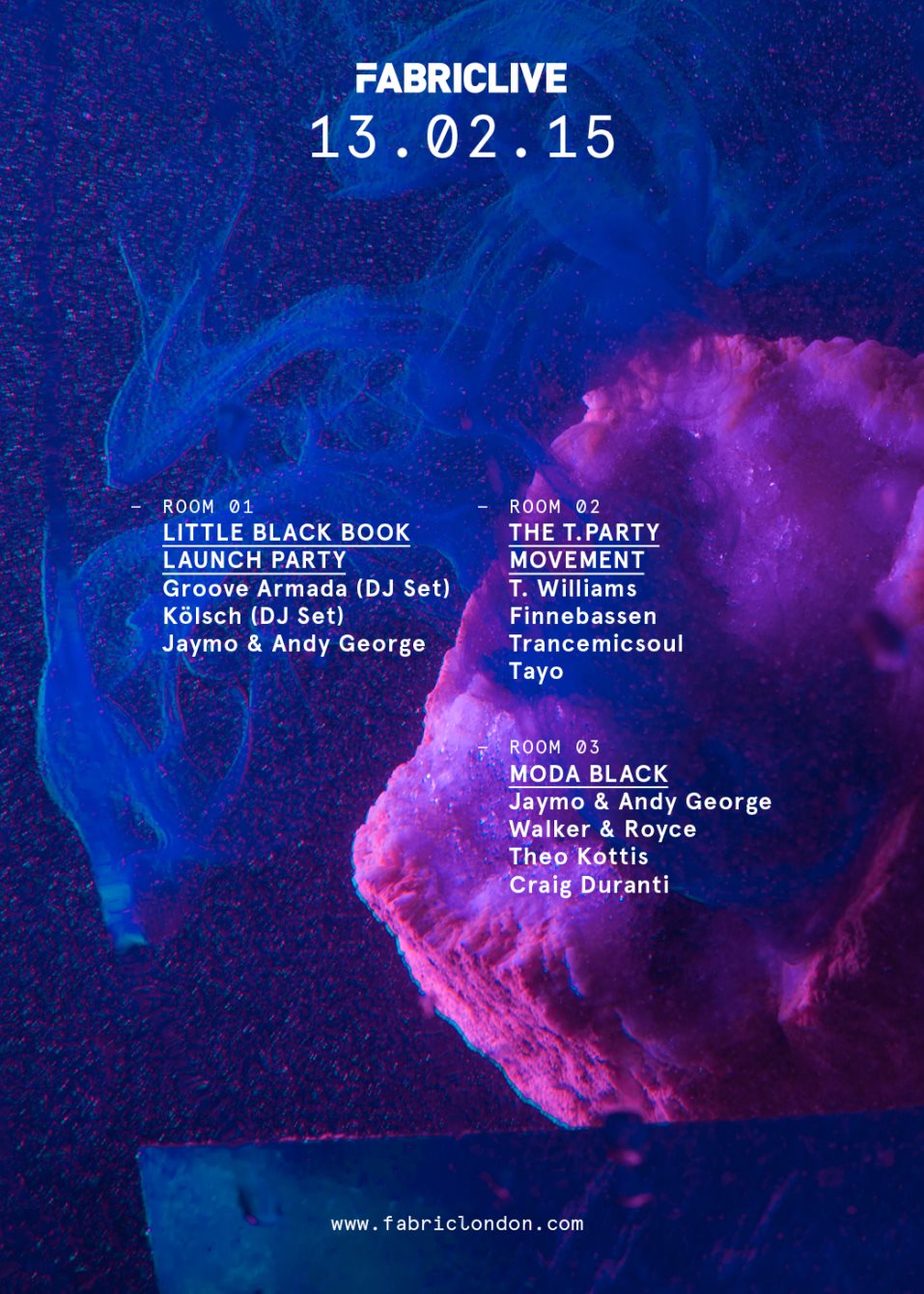 Fabriclive: Groove Armada, Jaymo & Andy George, T Williams & Tayo