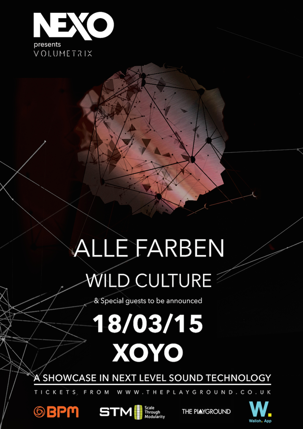 NEXO Presents… Volumetrix – Alle Farben + Wild Culture + More TBA