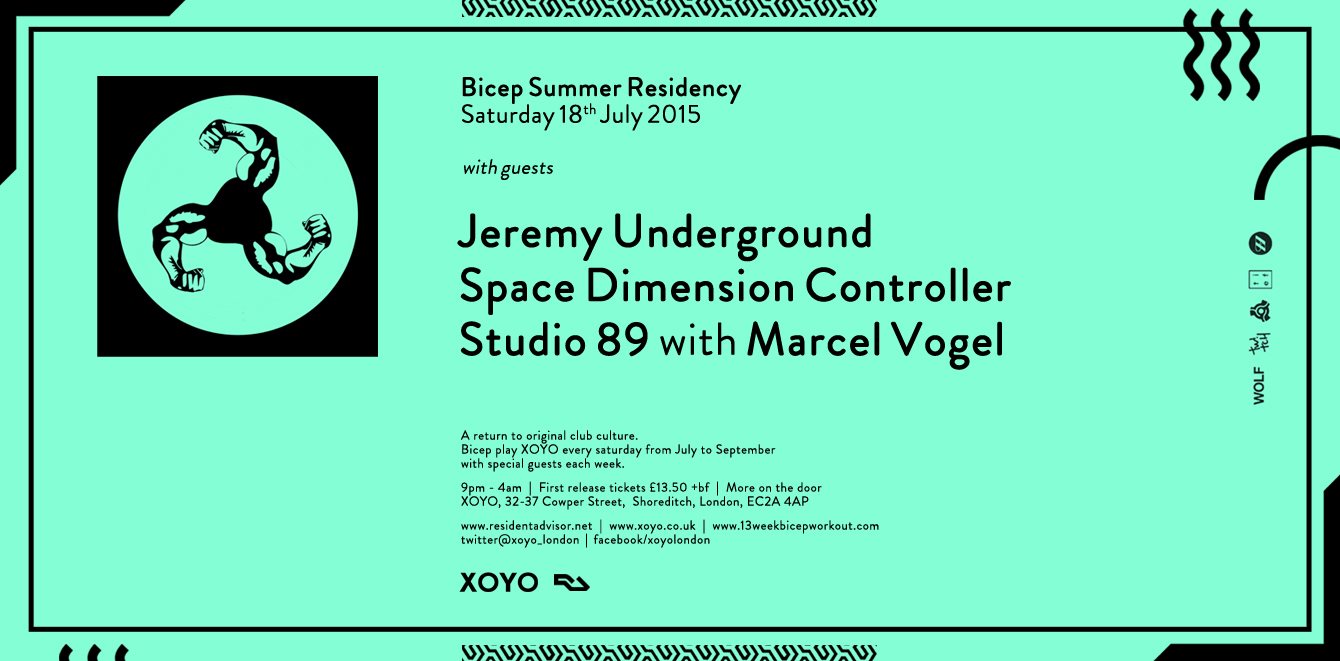 Bicep + Jeremy Underground + Space Dimension Controller at XOYO