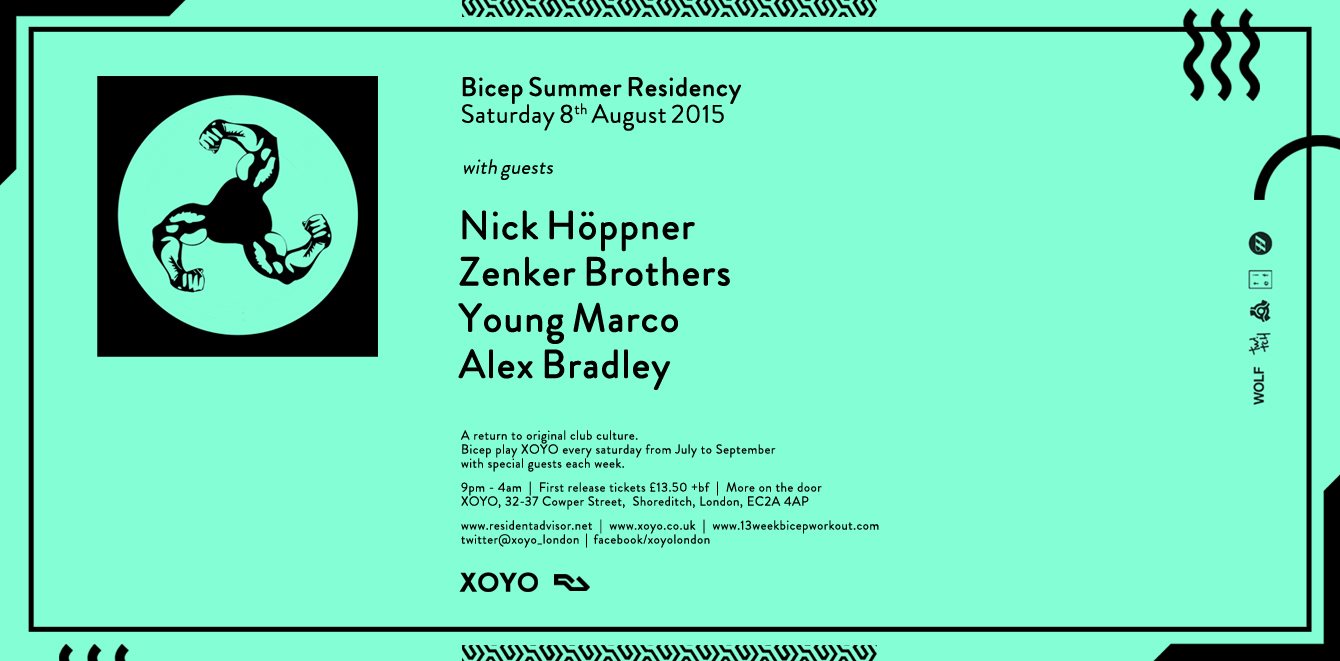 Bicep + Nick Höppner + Zenker Brothers + Room 2: Young Marco + Alex Bradley at XOYO