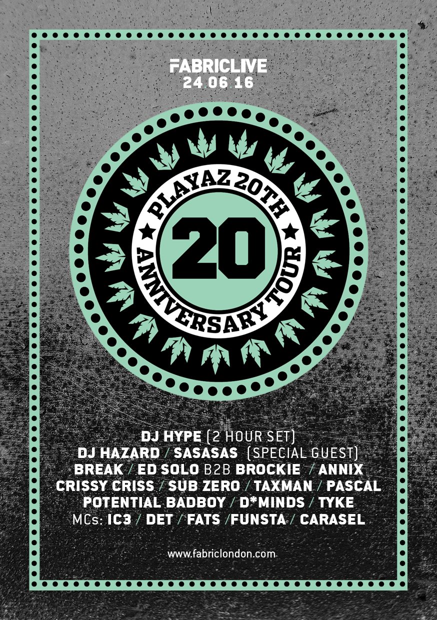 20 Years of Playaz at fabric